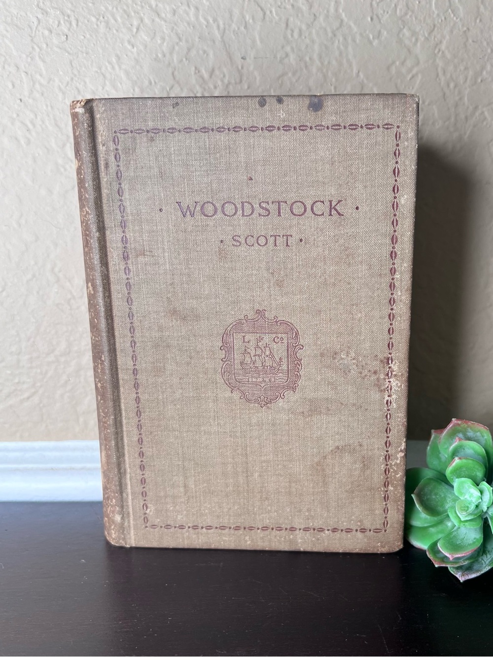 Antique 1895 Woodstock by Sir Walter Scott Book, Longmans English Classics